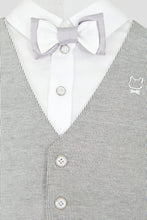Load image into Gallery viewer, Vest and Bow-Tie Attached Overall