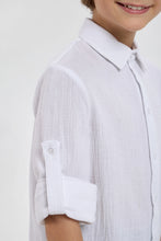 Load image into Gallery viewer, Adjustable Sleeves Muslin Shirt
