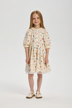 Cargar imagen en el visor de la galería, Lace Trim Printed Dress