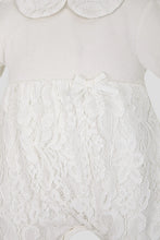 Cargar imagen en el visor de la galería, Velour and Lace Coverall with Bonnet