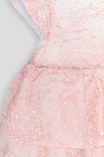 Load image into Gallery viewer, Sequins Lace Puffy Dress
