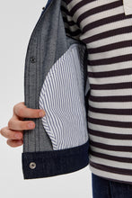Load image into Gallery viewer, Jacket denim, dark blue/brown