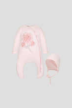 Load image into Gallery viewer, Petals Decor Overall and Bonnet Set