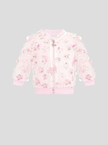 Cazadora bomber esponjosa floral 