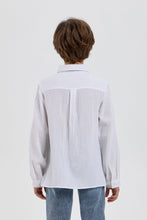 Load image into Gallery viewer, Adjustable Sleeves Muslin Shirt