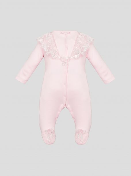 Lace Ruffles Coverall