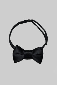 Classic Satin Bow Tie, Black