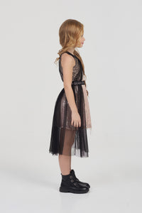 Glam Rock Tulle and Fringe Dress