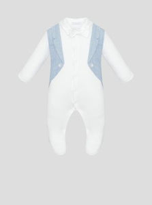 Tuxedo Imitation Coverall with Hat