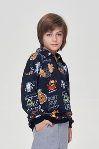 Sudadera estampada con dibujos animados