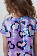 Load image into Gallery viewer, Heart Sequins Dress