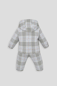Checkered Tracksuit with Applique