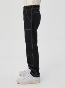 Joggers de mezclilla cosidos