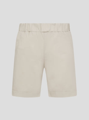 Shorts de sarga con cintura elástica