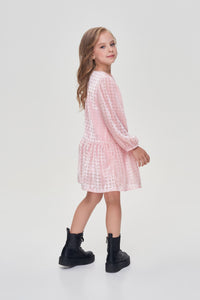 Velvet Houndstooth Dress