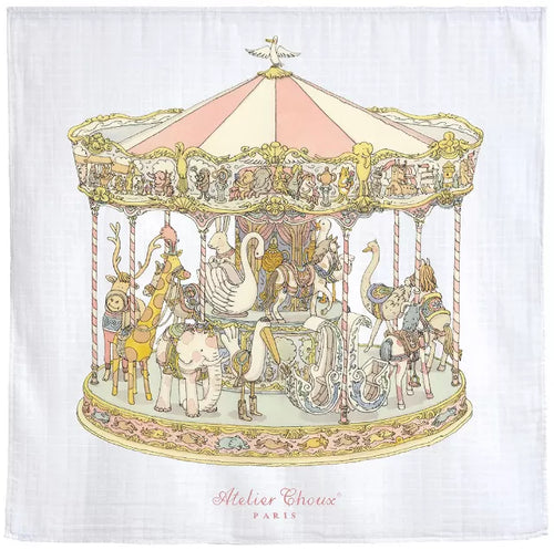 Atelier Choux Carousel Pink Swaddler