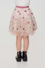 Load image into Gallery viewer, Hearts Embroiderd Tutu Skirt