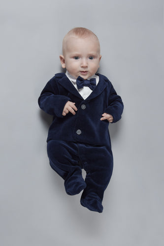 Suit Imitation Velour Overall