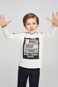 Camiseta "Hacer buenas historias"