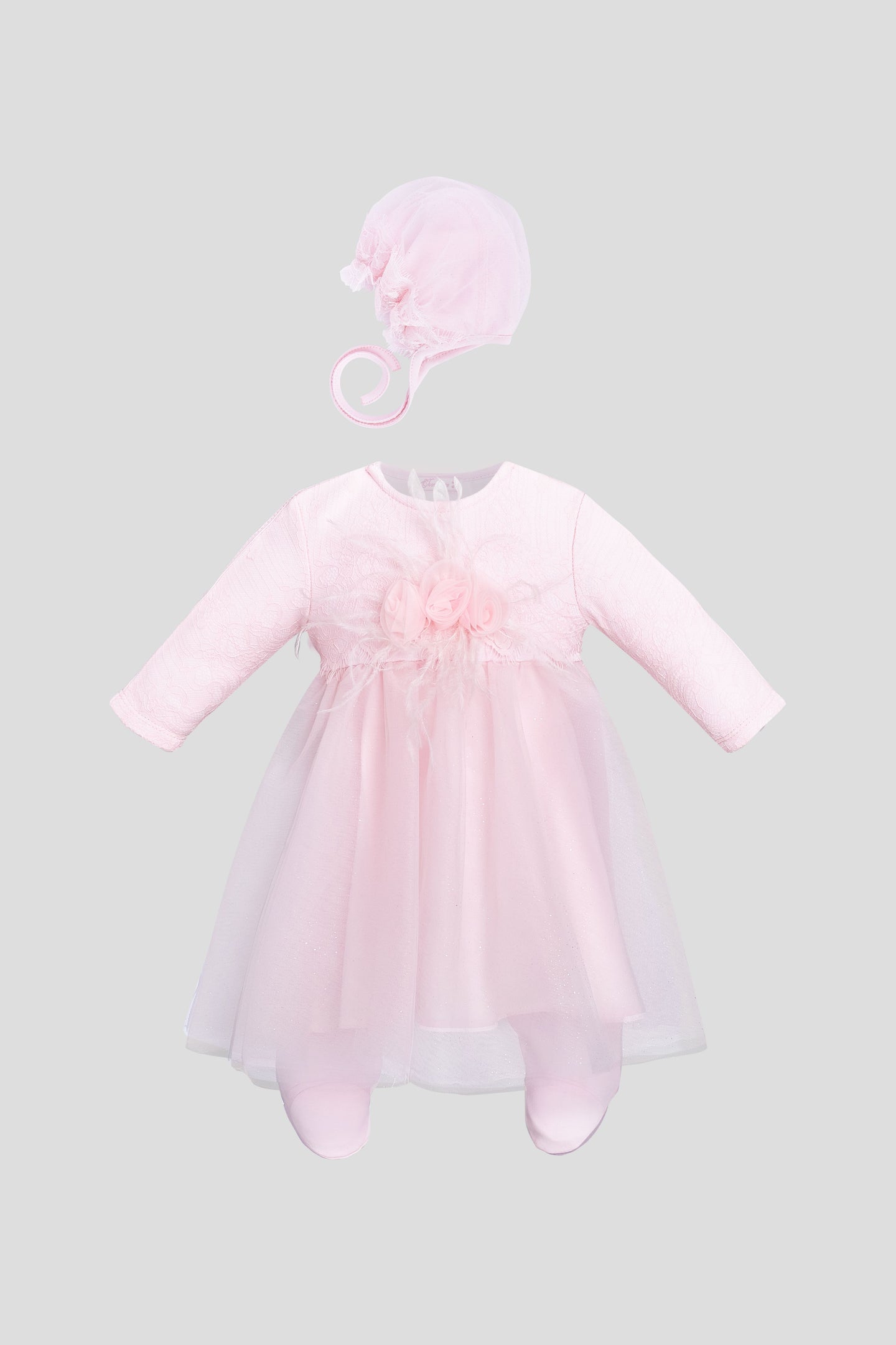 Feather & Flowers Coverall-Dress