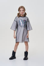 Load image into Gallery viewer, Mesh Overlay Cotton Dress