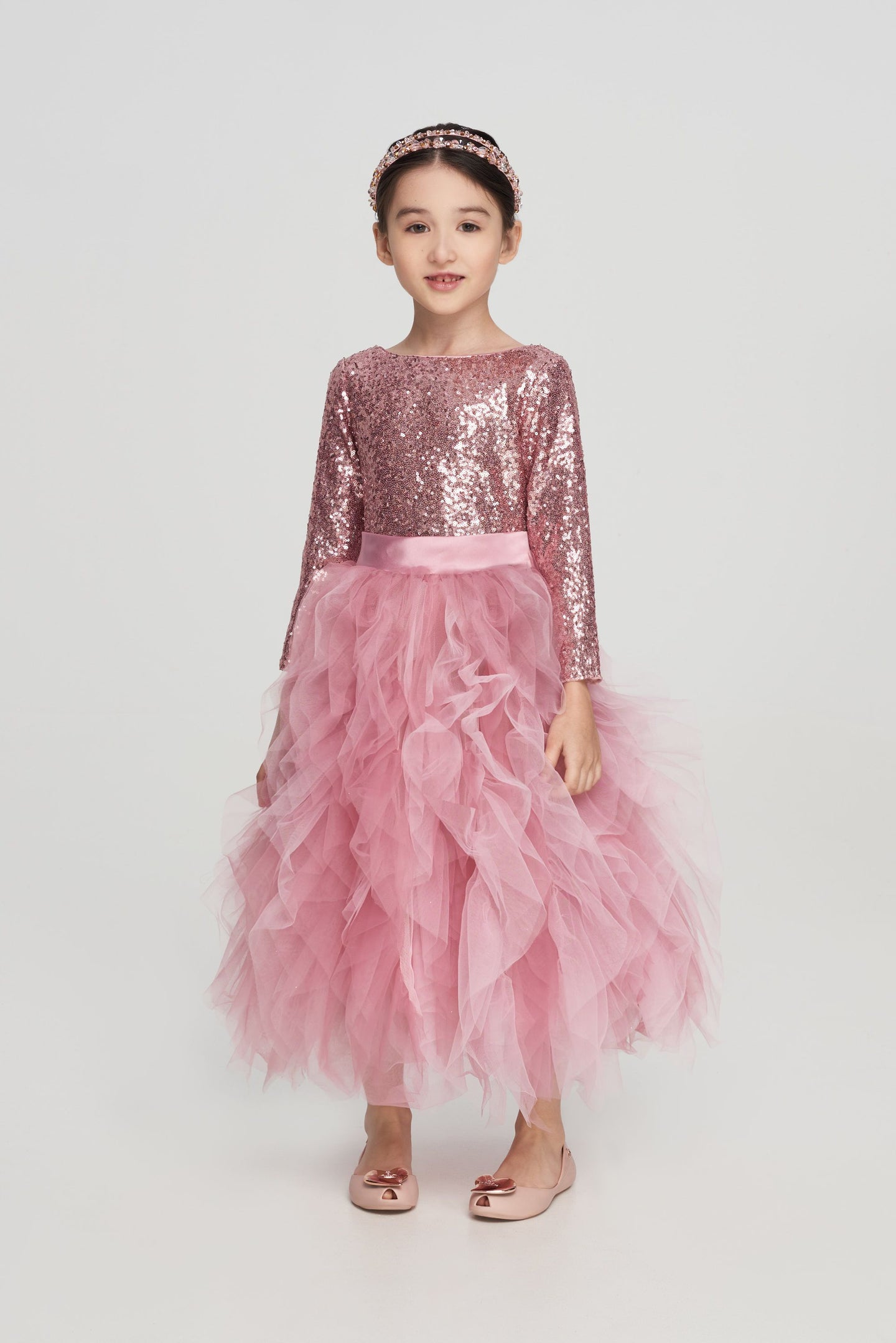 Sequins Top Tulle Dress