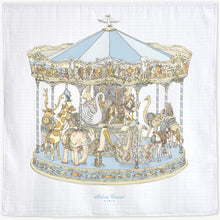 Load image into Gallery viewer, Atelier Choux Carousel BLUE Swaddle