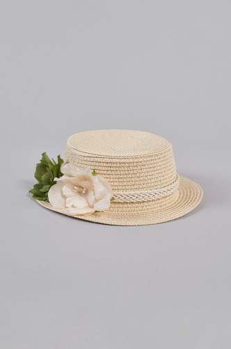 Sombrero para el sol con flores