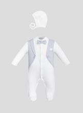 Load image into Gallery viewer, Tuxedo Imitation Coverall and Bonnet