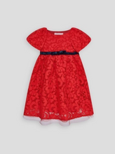 Load image into Gallery viewer, Sequins Bow Lace Dress
