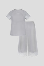 Load image into Gallery viewer, Lace Trim Top and Pant Sleepwear Set