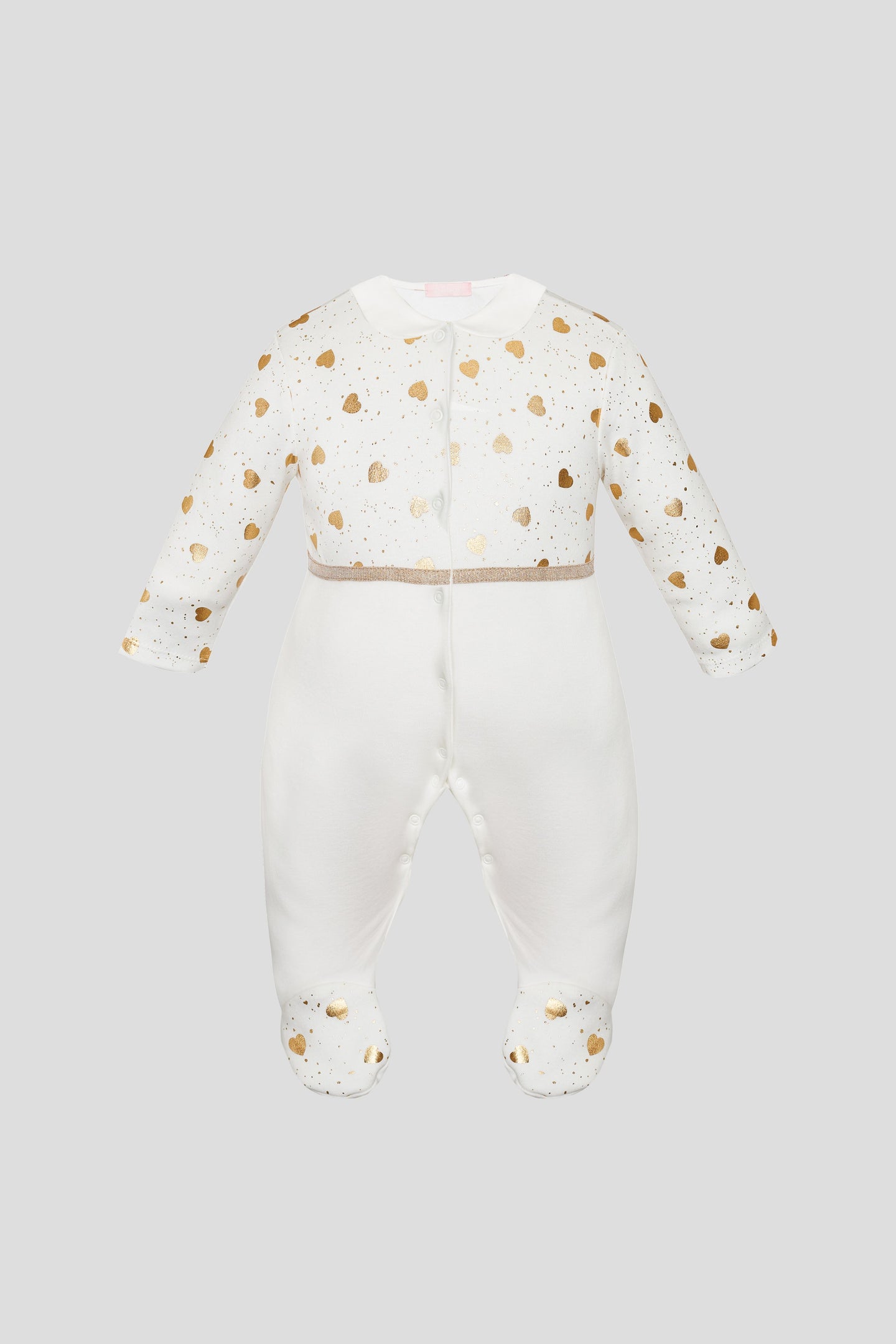 Foil Heart Print Coverall