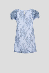 Volumable Sleeves Lace Dress
