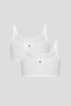 Load image into Gallery viewer, Lace Trim Sport Bra-2 Pack