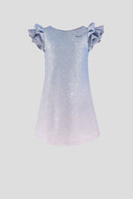 Load image into Gallery viewer, Ruffle Shoulders Ombre Dress
