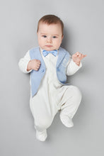 Load image into Gallery viewer, Tuxedo Imitation Coverall with Bow