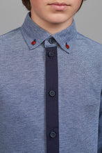 Load image into Gallery viewer, Contrast Buttons Printed Shirt