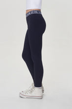 Load image into Gallery viewer, Banded Elastic Leggings, Navy