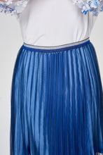 Load image into Gallery viewer, Sheer Overlay Pleated Skirt