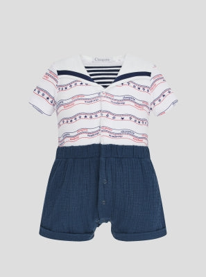 Sailor Collar Romper