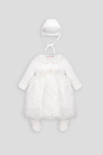 Little Rosette Overall-Dress