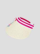Load image into Gallery viewer, Butterfly  Embellished Straw Visor Hat