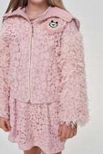 Load image into Gallery viewer, Fluffy Lace Bomber Jacket