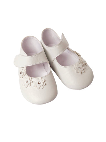 Crib Shoes with Flowers