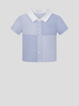 Load image into Gallery viewer, Contrast Collar Stripe Shirt