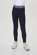 Load image into Gallery viewer, Banded Elastic Leggings, Navy