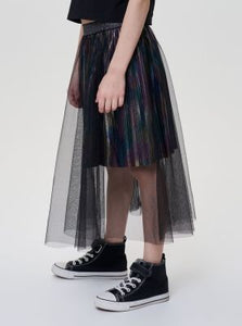 Overlay Mesh Skirt