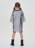 Load image into Gallery viewer, Mesh Overlay Cotton Dress