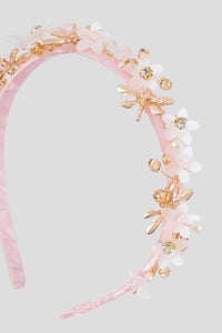 Headband with Flower Beads